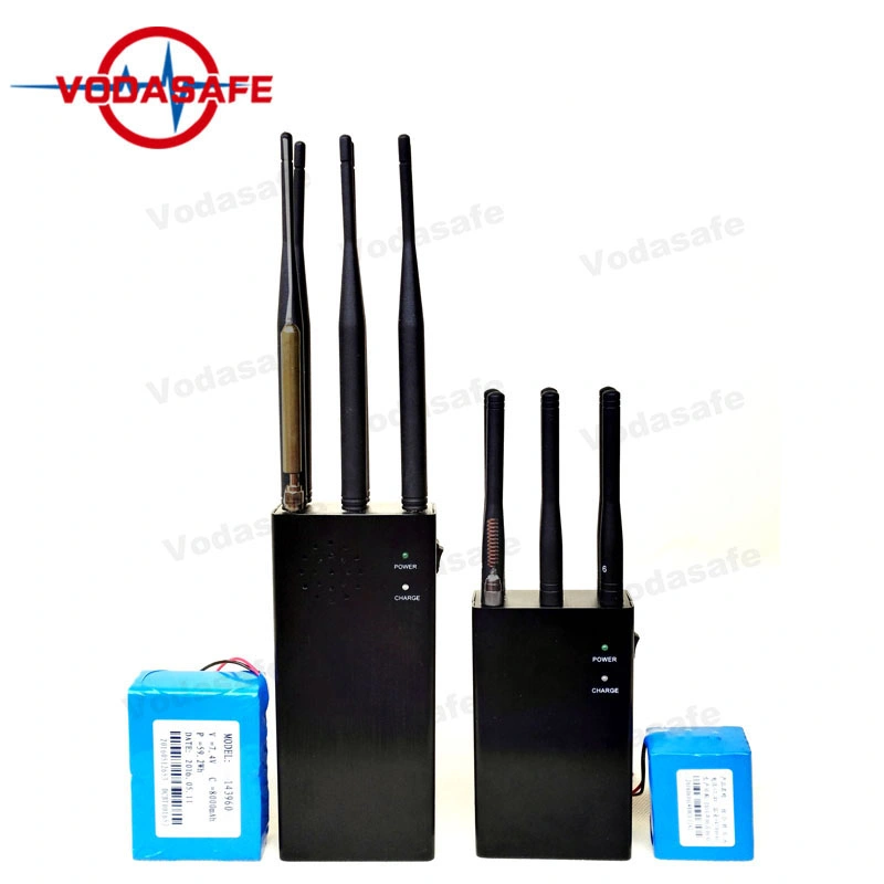 6 Antennas Handheld Military Signal Jammer 2g 3G 4G WiFi GPS Military GPS Jammer