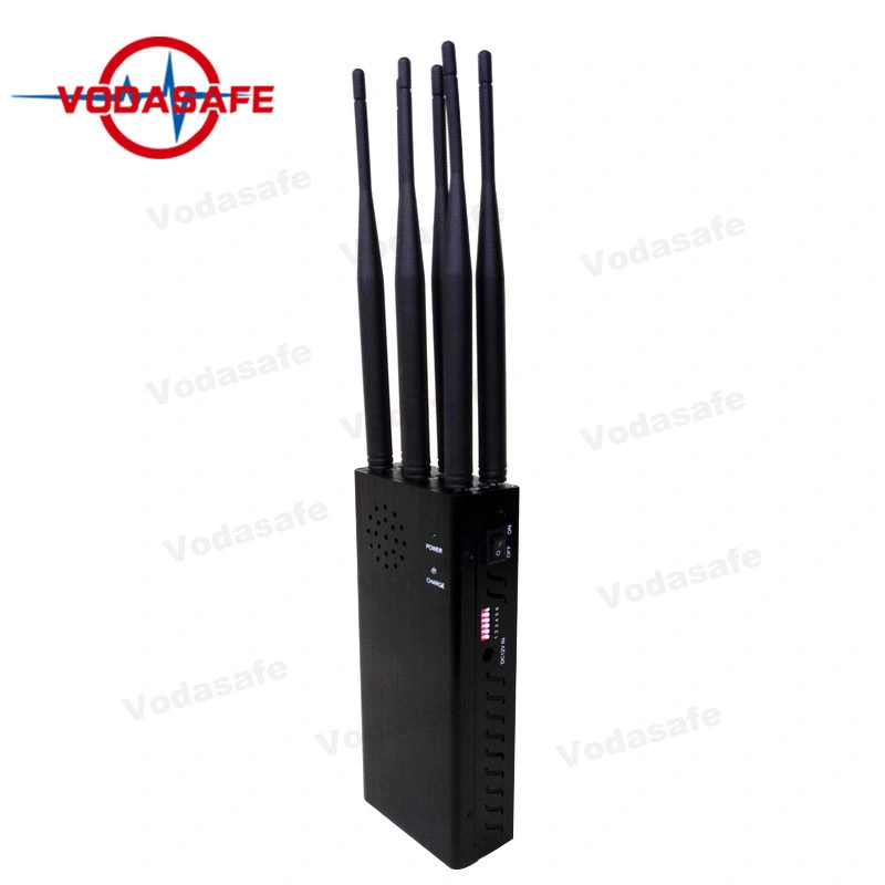 6 Antennas Handheld Military Signal Jammer 2g 3G 4G WiFi GPS Military GPS Jammer